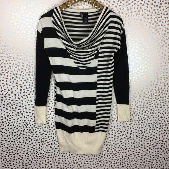 Bisou Bisou Dresses & Skirts - Bisou Bisou Striped Sweater Dress